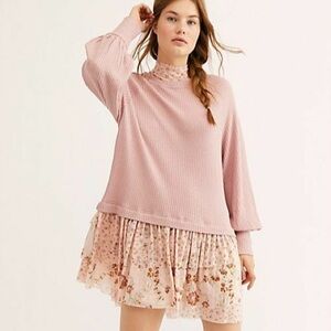Free people opposites attract mini dress